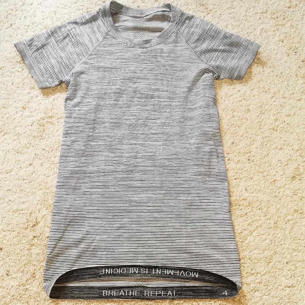 lululemon Swiftly short sleeve running/training top size 4